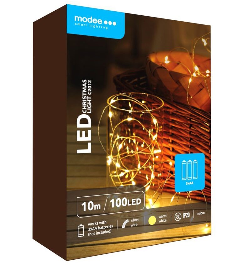 Bild von LED Batterie-Lichterkette 100 LED / 1,35W / 10m / 3.000K / ww / IP20