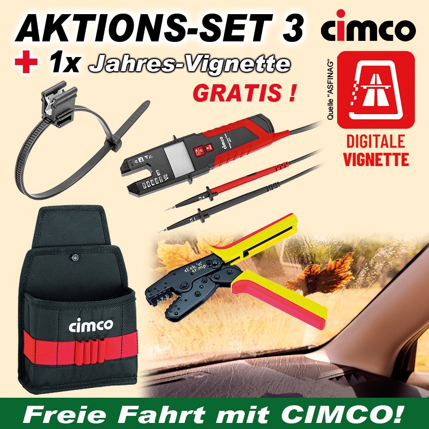 Bild von Cimco AKTIONS-SET 3 - Werkzeugsortiment inkl. digitaler Jahresvignette 2027 GRATIS