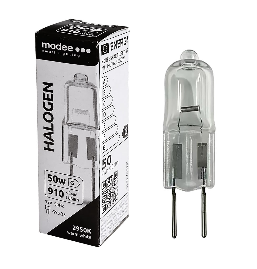 Bild von Halogen NV Stiftsockellampe 910lm / 50W / GY6.35 / 12V / 2.950K / ww dimmbar